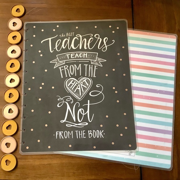 Happy Planner Teacher Cover and Discs - Picture 1 of 5